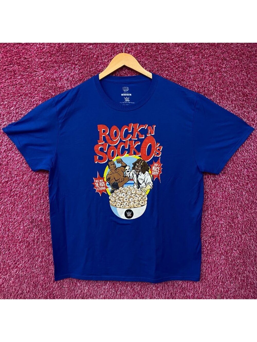WWE Rock 'N' Sock O's Funko Graphic T-Shirt XL